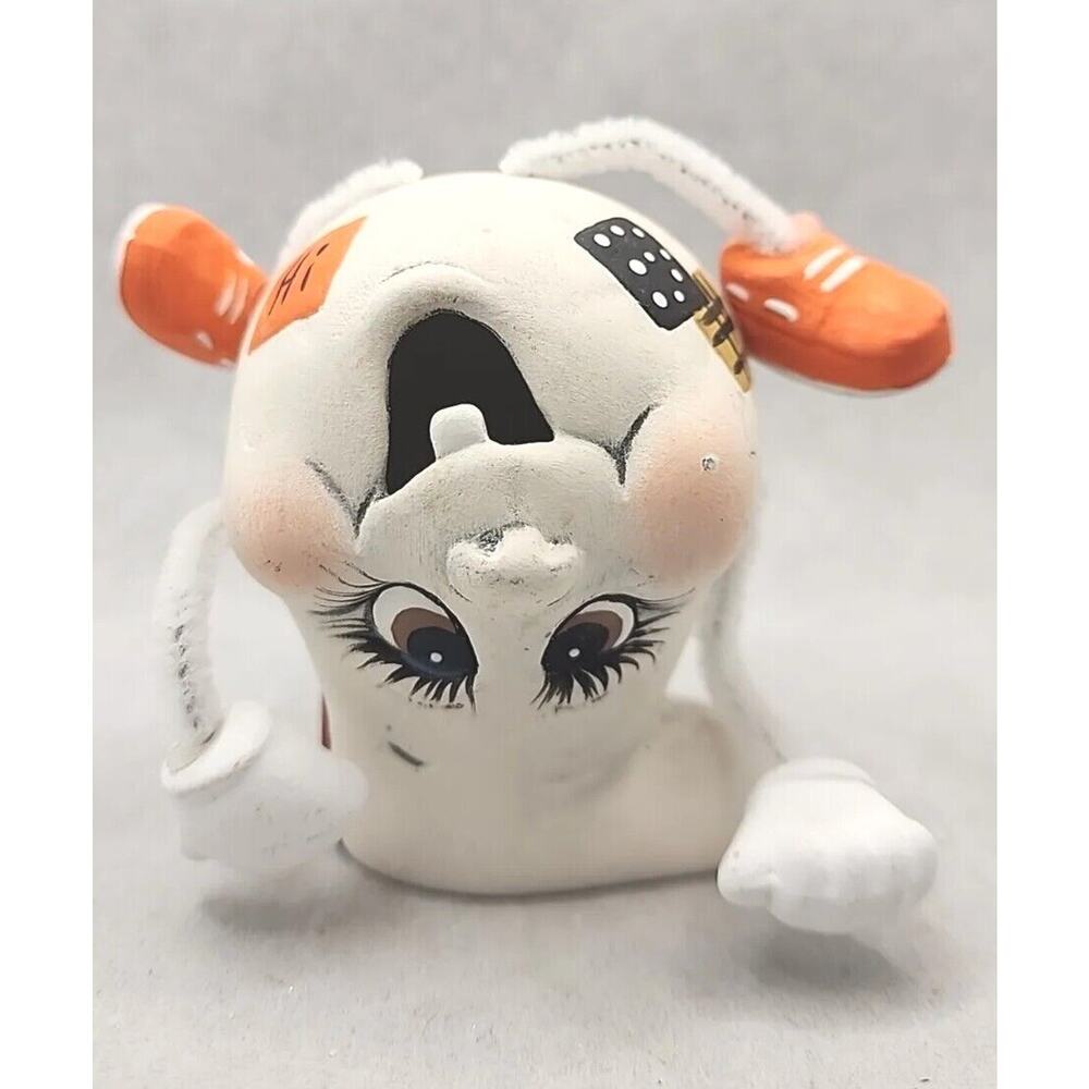 Vtg Anthropomorphic‎ Ceramic Pipe Cleaner Shelf Sitter Halloween Gourd U194 10